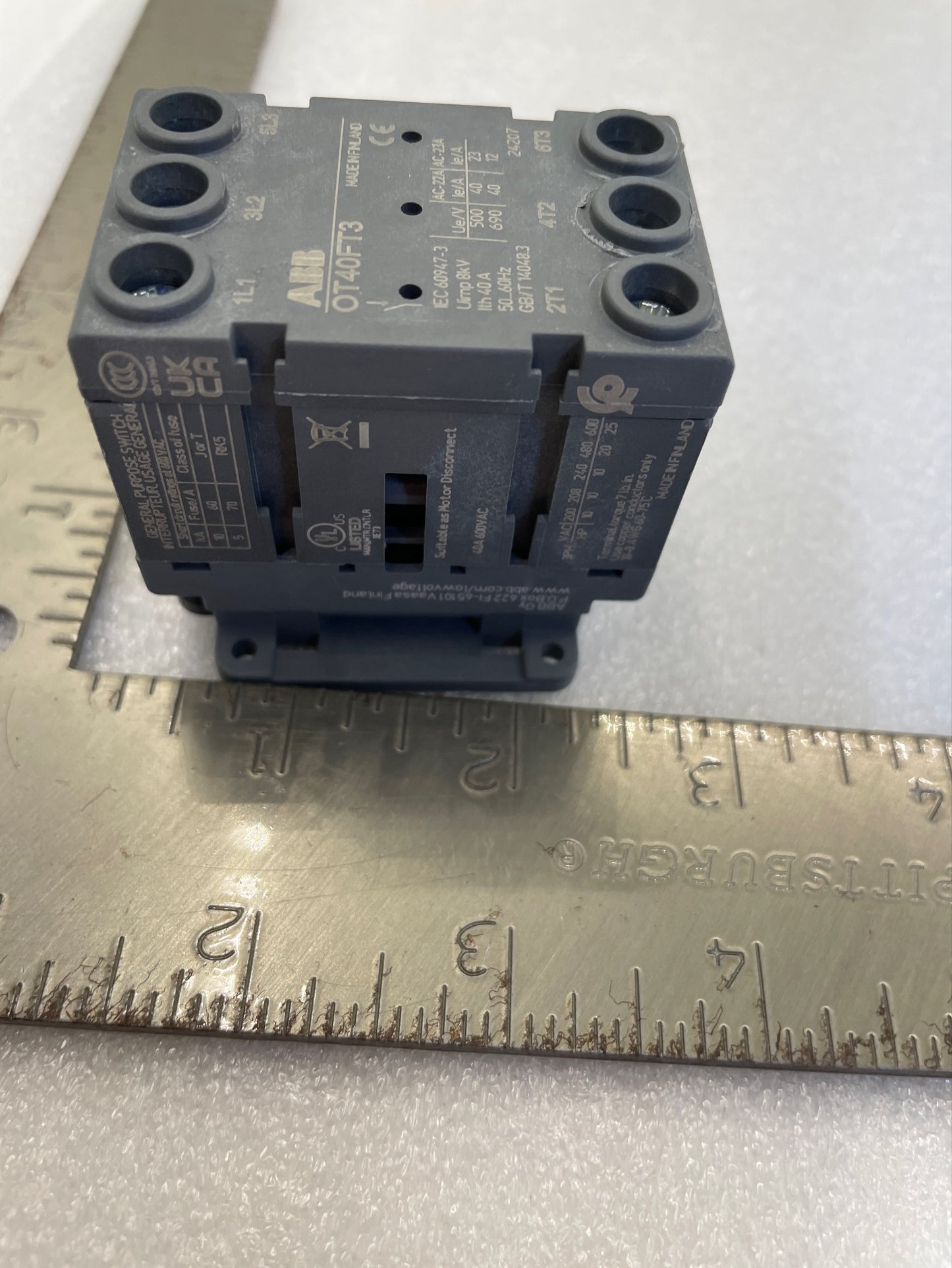 ABB Main Disconnect for panel mount