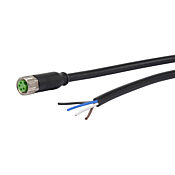 8mm QD Sensor Axial Female Cable, 4 Conductor, 5M Long