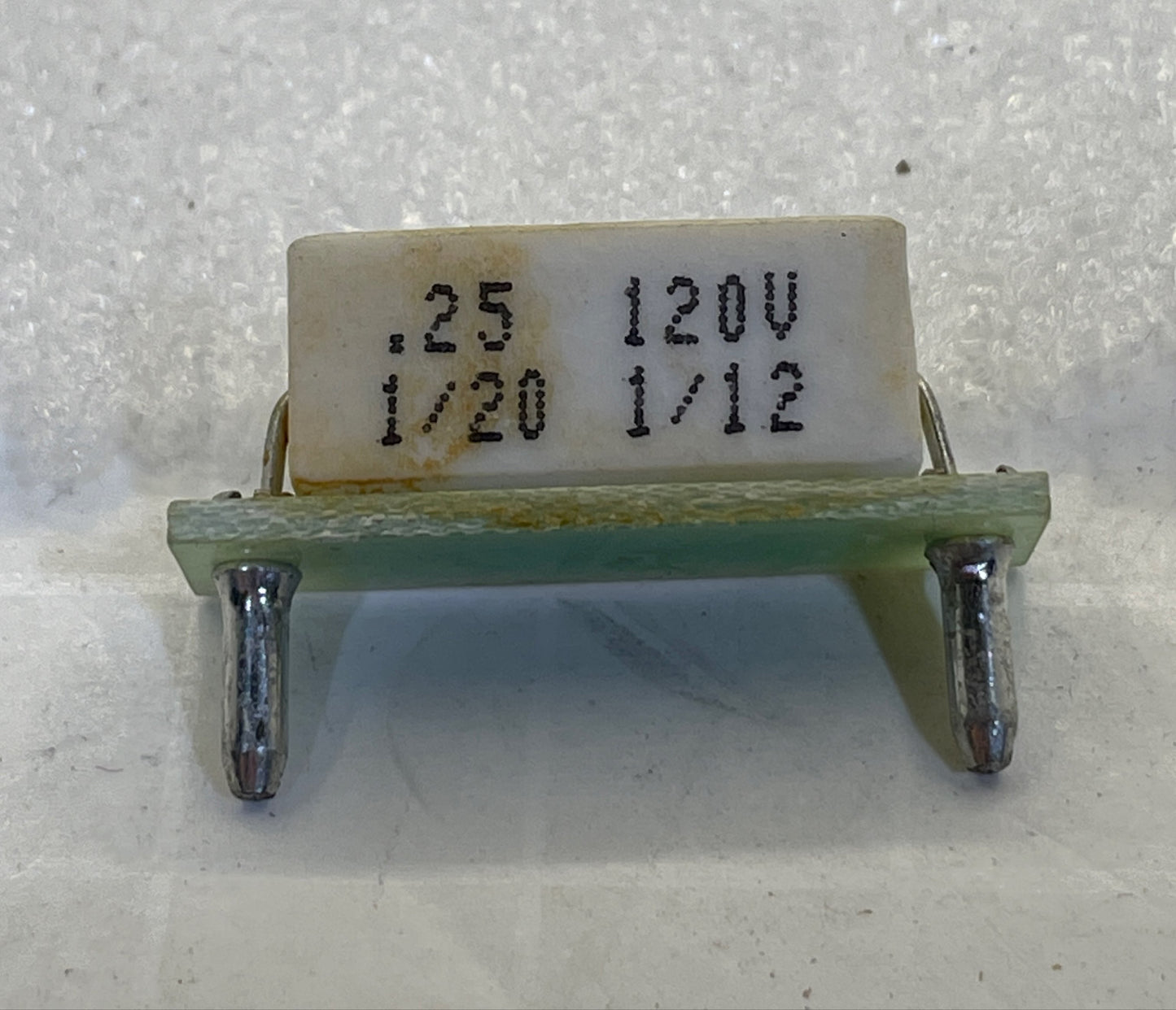 KBIC HORSEPOWER RESISTOR, 0.25 OHM, 9836, For 1/20 HP 120V