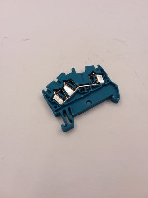 FEED THROUGH BLUE TERMINAL BLOCK, 28-12G WIRE, 24A