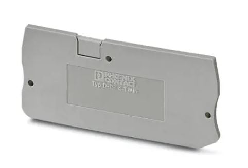 End Cover for Grey Terminal Block 26-10GA, ZK4-3P