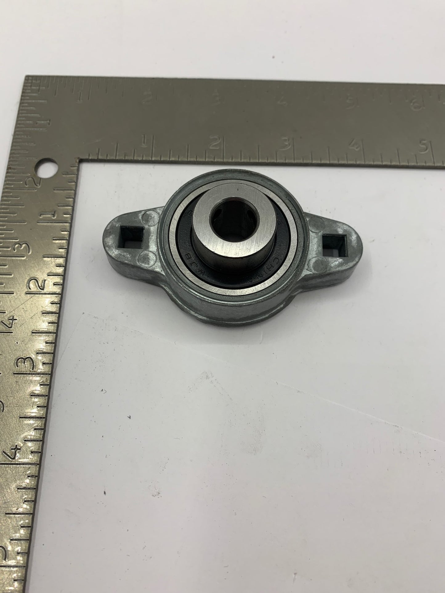 1/2" DIAMETER, 2 BOLT FLANGE BEARING, FIXED RACE, ALUMINUM HOUSING