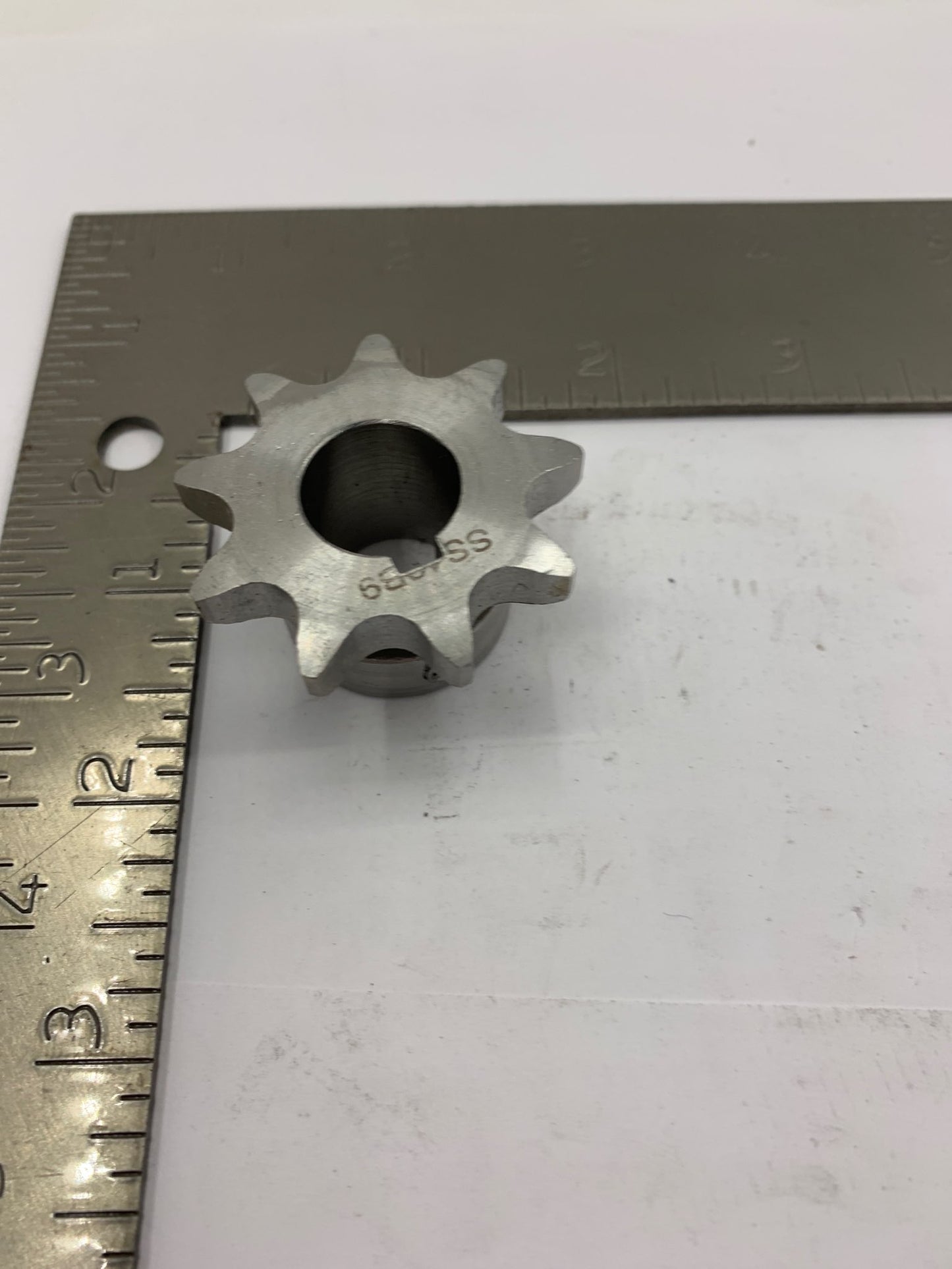 #40 CHAIN SPROCKET, 5/8" BORE, 9 TOOTH, STAINLESS STEEL