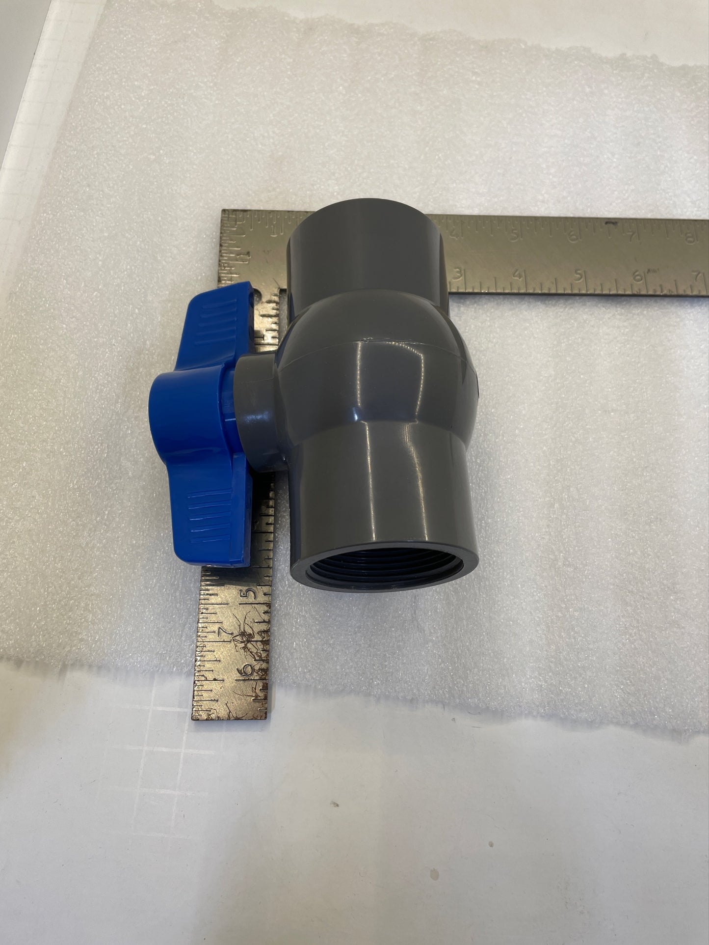 1.5" Threaded Manual Ball Valve, PVC