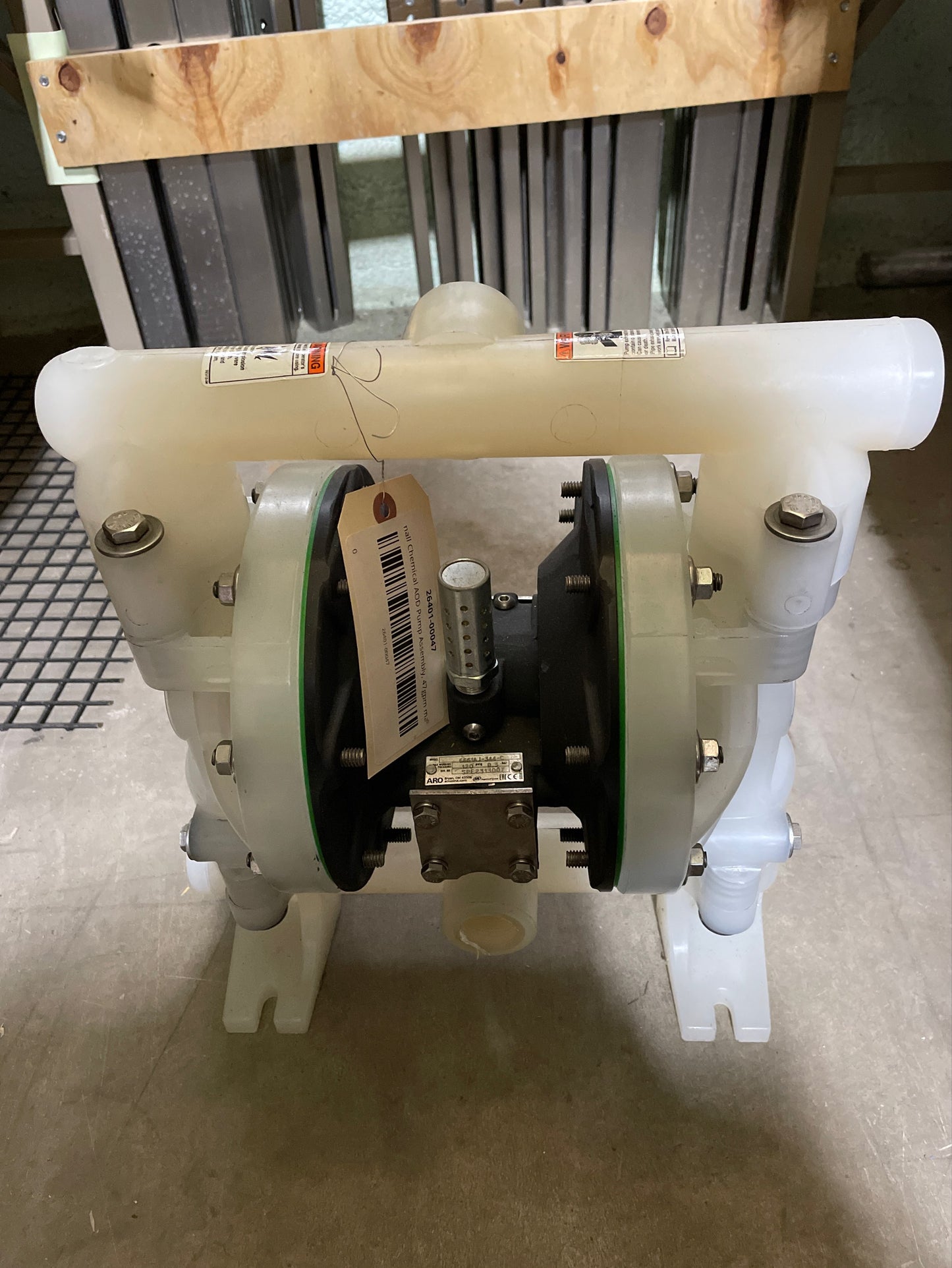 Small Chemical AOD Pump Assembly, 47gpm max flow