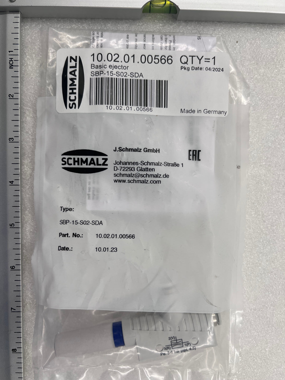 Schmalz Basic Vacuum Ejector