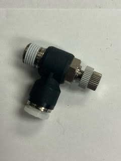 1/8NPT x 1/4" Meter Out Flow Control.. Air Fitting..