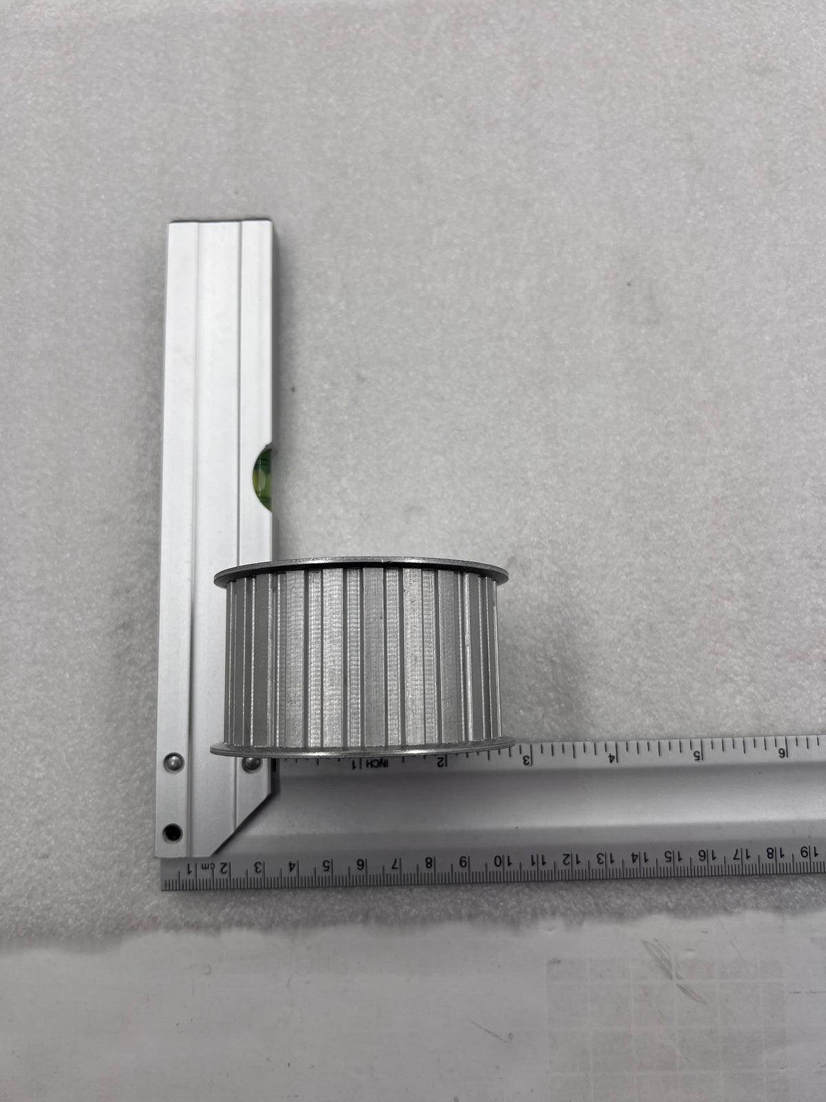 Aluminum Timing Pulley, for 1-1/2" Wide Belt, w/ Flanges, No Hub