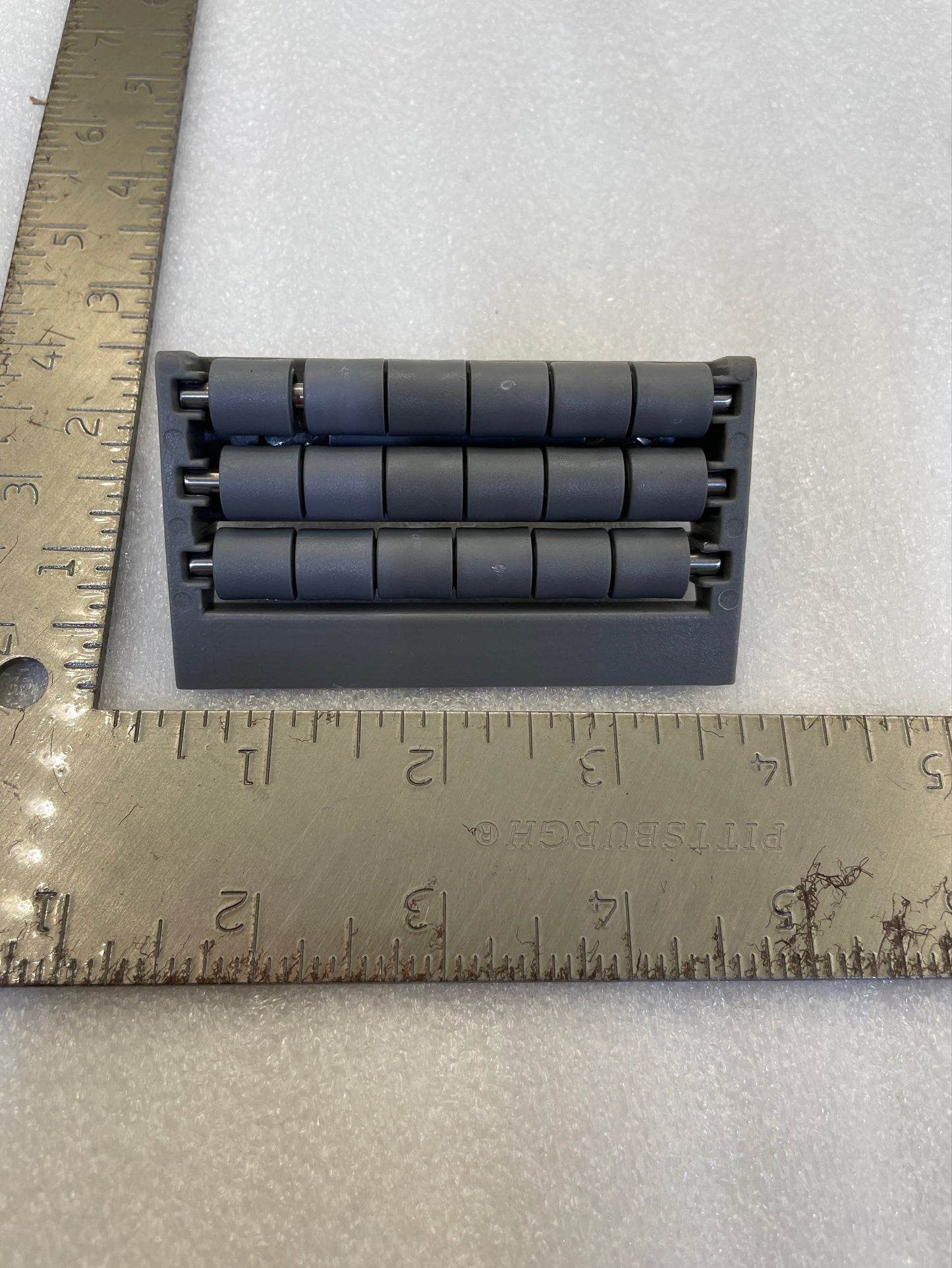 Modular Transfer Plate, Grey Acetal Rollers, 49mm Width, 85mm Length